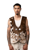 Cow Hide Artist Leather Vest