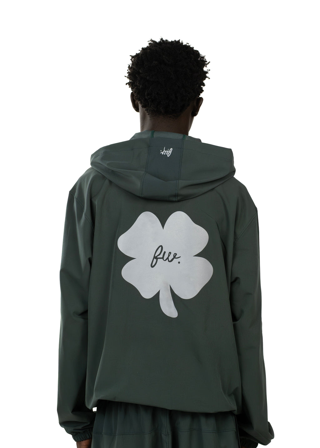 Men Dark Green Active Hoodie