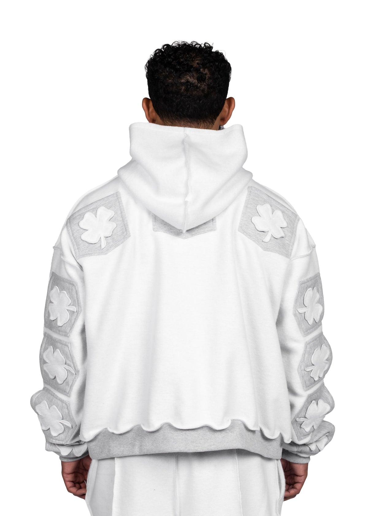 Pocket Full Zip Inside Out Hoodie