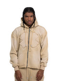 Stitched Clover Hoodie Nude