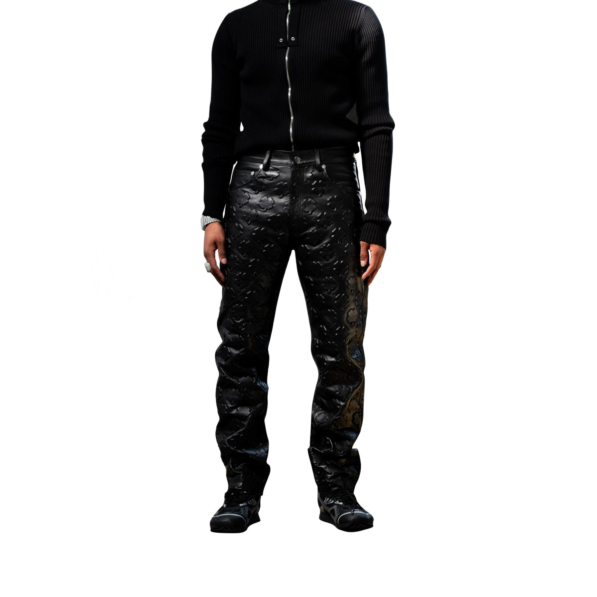 Clover embossed pants
